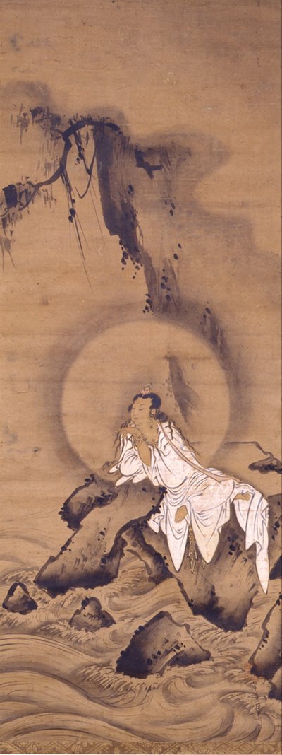 Kannon (Avalokitesvara) في أردية بيضاء بواسطة كيشيزان مينشو