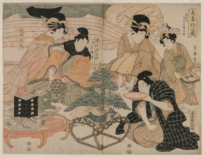 صورة أول زيارة لحي المتعة بواسطة Kitagawa Tsukimaro