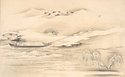 كتاب "العالم بالفضة" Ehon Ginsekai ، أواخر القرن الثامن عشر وأوائل القرن التاسع عشر. بواسطة كيتاجاوا أوتامارو