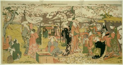 مأدبة أزهار الكرز (Oka no Utage) بواسطة كيتاجاوا أوتامارو