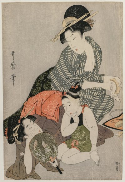 أمشاط التنظيف ، ج. أواخر عام 1790. بواسطة كيتاجاوا أوتامارو