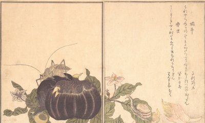 Land Snail Katatsumuri ، Giant Katydid Kutsuwamushi ... ، 1788. بواسطة كيتاجاوا أوتامارو
