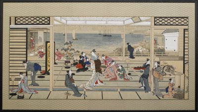 ضوء القمر المتجول في Dozo Sagami ، أواخر القرن الثامن عشر. بواسطة كيتاجاوا أوتامارو