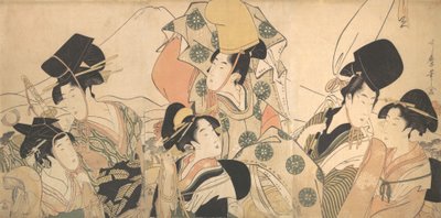 رحلة ناريهيرا إلى الشرق ، كاليفورنيا. 1797. بواسطة كيتاجاوا أوتامارو