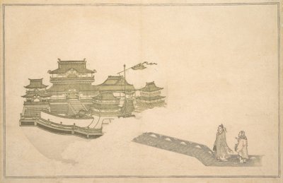 القصر في القمر ، الشهر الثامن ، 1789. بواسطة كيتاجاوا أوتامارو