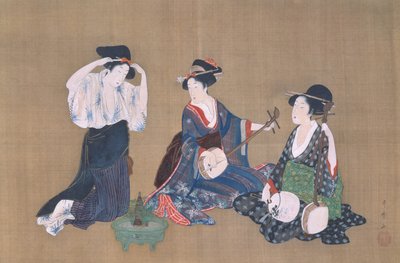 ثلاث محاسن ، حوالي 1790 بواسطة كيتاجاوا أوتامارو