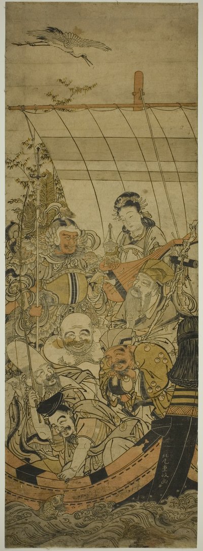 سفينة الكنز بواسطة Kitao Shigemasa