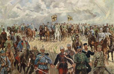 الملوك المتحالفون مع قادتهم في الحرب العالمية الأولى ، 1914-1918 بواسطة يطبخ