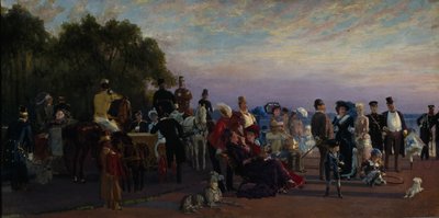 على الرغم من جزيرة Strelka ، 1870s بواسطة كونستانتين أبولونوفيتش سافيتسكي