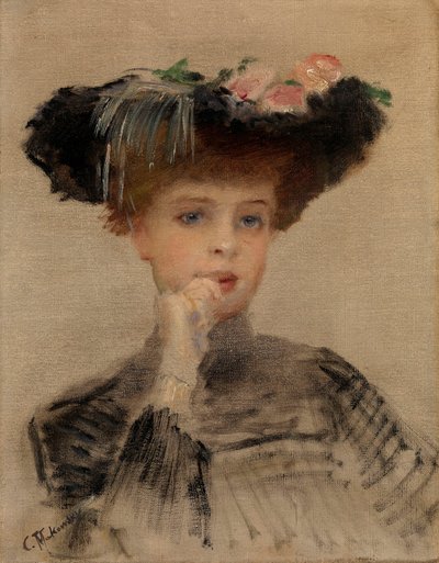Mode Belle Epoque: "La Parisienne" - لوحة لكونستانتين إيغوروفيتش ماكوفسكي (كونستانتين ماكوفسكي) (1839-1915) بواسطة كونستانتين إيجوروفيتش ماكوفسكي