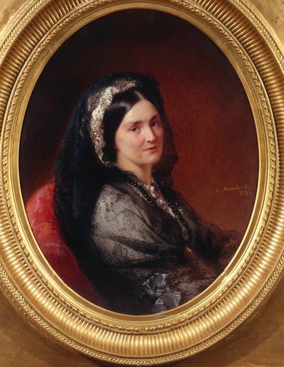صورة للكونتيسة ناتاليا بافلوفنا ستروغانوفا 1796-1872 ، 1864 بواسطة كونستانتين إيجوروفيتش ماكوفسكي