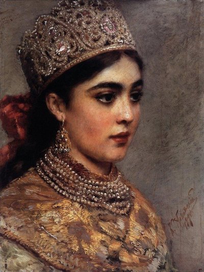 المرأة البويارية ، 1890 بواسطة كونستانتين إيجوروفيتش ماكوفسكي