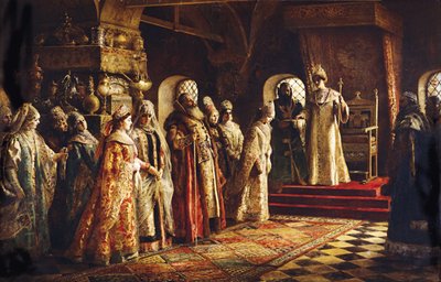 القيصر أليكسي ميخائيلوفيتش اختيار العروس ، 1886 بواسطة كونستانتين إيجوروفيتش ماكوفسكي