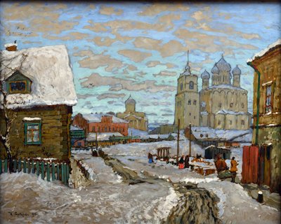Old Pskov par Gorbatov، Konstantin Ivanovich (1876-1945). زيت على قماش بواسطة كونستانتين إيفانوفيتش جورباتوف