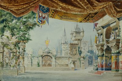 تصميم مسرحي لباليه ريموندا بواسطة أ. جلازونوف ، 1899 بواسطة كونستانتين ماتفيفيتش إيفانوف