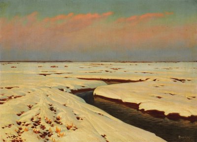 المناظر الطبيعية في فصل الشتاء بواسطة Konstantin Yakovlevich Kryzhitsky