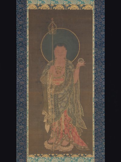 التمرير المعلق من Kshitigarbha ، 1300-50 بواسطة المدرسة الكورية