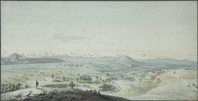 منظر لقلعة كونستانتينوغورسك من جبل مشوك ، 1805 بواسطة كورنييف