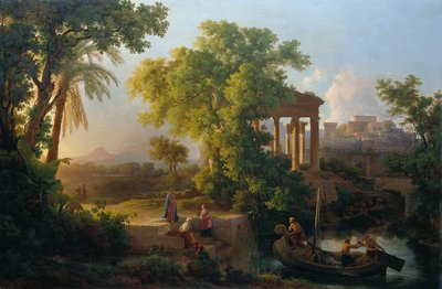 منظر طبيعي مع دعوة القديس بطرس بواسطة كارولي ماركو الأكبر أ.
