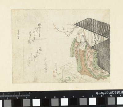 سيدة في انتظار على الشرفة بواسطة Tsukiyo Kananushi
