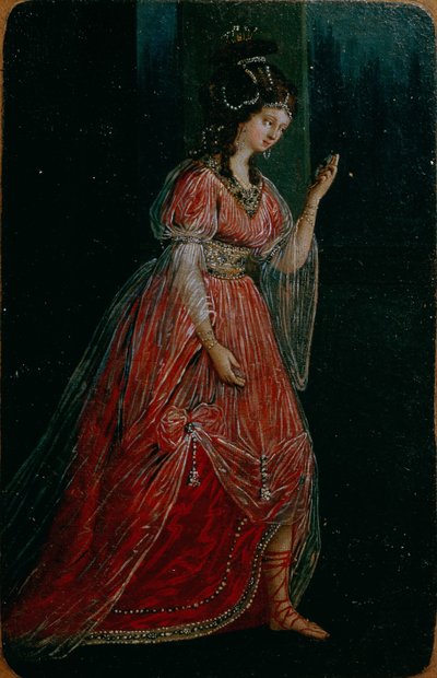 تصميم أزياء لمسرح سيرف في شيريميتيف ، 1785 بواسطة كويرزينغر