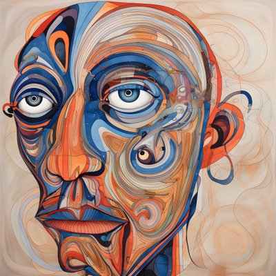 الوجه، دوامة للعيون وطير للأنف... 1 بواسطة Kurt Heppke
