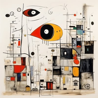 الرسوم التوضيحية السريالية لجوان ميرو. 3 بواسطة Kurt Heppke