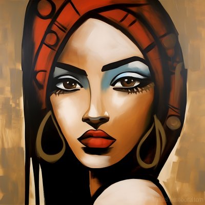 المرأة الأفريقية 2 بواسطة كيرت هيبك