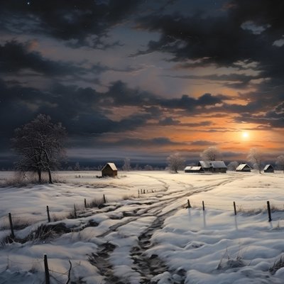 المناظر الطبيعية الثلجية. المزرعة الاعلامية 2 بواسطة Kurt Heppke