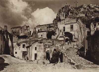 إيطاليا: ماتيرا ، بوليا (b / w photo) بواسطة كيرت هيلشر