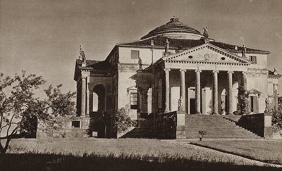 إيطاليا: فيتشنزا ، فيلا روتوندا (b / w photo) بواسطة كيرت هيلشر