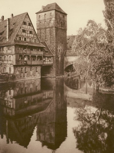 نورنبرغ ، دير هنكرستيج ؛ نورمبرغ ، "Henkersteg" (b / w photo) بواسطة كيرت هيلشر