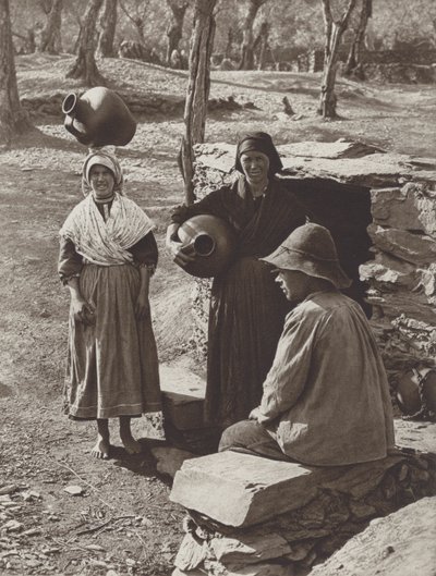 إسبانيا: Hurdanos عند البئر (b / w photo) بواسطة كيرت هيلشر