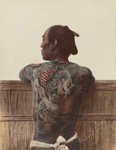 الوشم الياباني ، c.1880 بواسطة Kusakabe Kimbei