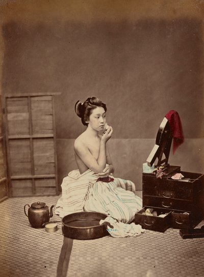 المرحاض الياباني ، ج .1880 بواسطة Kusakabe Kimbei