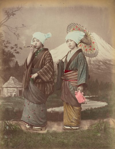 المسافرون اليابانيون ، ج .1880 بواسطة Kusakabe Kimbei