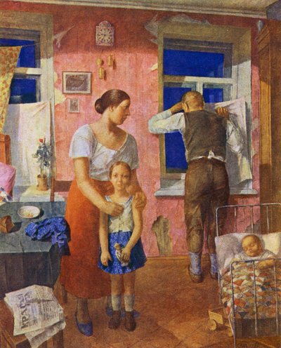 1919، إنذار بواسطة Kuzma Sergeevich Petrov Vodkin