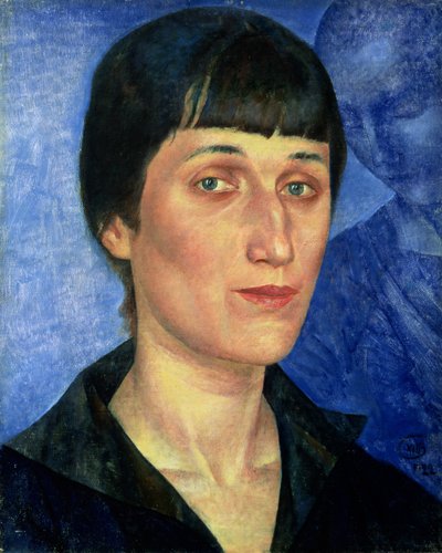 صورة لآنا أخماتوفا (1889-1966) 1922 بواسطة Kuzma Sergeevich Petrov Vodkin