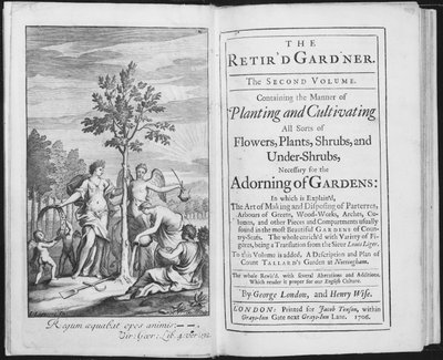 صورة لواحد The Retird Gardener لجورج لندن وهنري وايز ، نقشها فان دير جوتشت ، 1706 (صور من وزن الجسم) بواسطة لاغوير