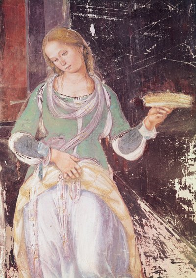 خادم يحمل سلة ، تفاصيل القديس بنديكت الذي يتلقى الضيافة ، من حياة القديس بنديكت ، 1497-98 (تفاصيل 164410) بواسطة L. و Sodoma ، G.Signorelli