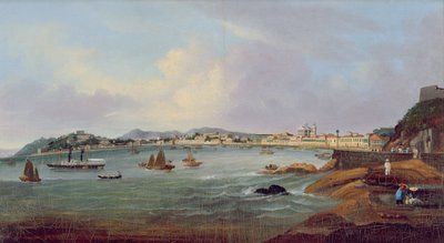 ميناء في ماكاو ، الصين ، حوالي عام 1855 (زيت على قماش) بواسطة لام كوا (سمة إلى)