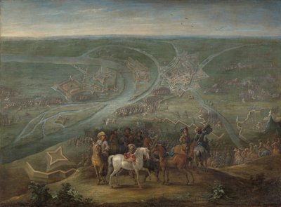 القادة الفرنسيون في حصار راينبرغ 1672 بواسطة لامبرت دي هوندت (الثاني)