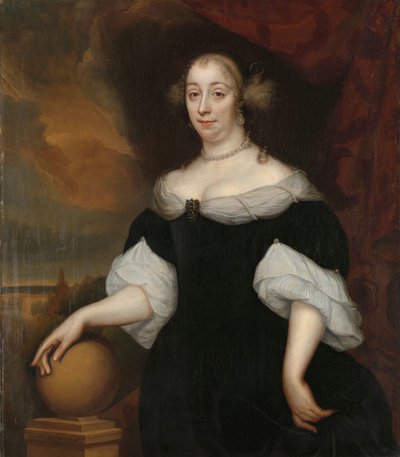 مارجريتا مونتر (1639-1711) ، الزوجة الثانية لرحلة جاكوبوس بواسطة لامبرت جانز. دي هيو