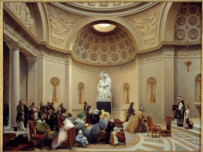 مراسم في كنيسة الكفارة عام 1835 (الكنيسة الباريسية الواقعة في 29 شارع باسكوييه في الدائرة الثامنة). لوحة لثيودور توربين دي كريس (1782-1859) بواسطة لانسلوت تيودور توربين دي كريسي
