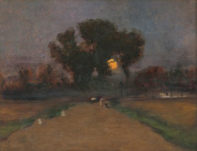 منظر طبيعي مع غروب شمس ، 1890-1900 بواسطة Laszlo Mednyanszky