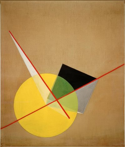 دائرة صفراء بواسطة Laszlo Moholy Nagy