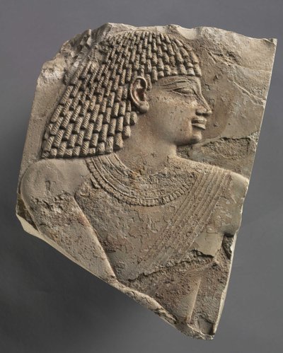 رأس صغير لرجل ، c.667-647 قبل الميلاد بواسطة العصر المتأخر المصري