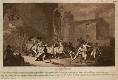 الرحلة إلى فارينيس رحلة إلى فارين 1791. بواسطة لوران جويوت