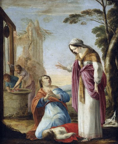 القديسة إليزابيث المجرية (1207-1231) - القديسة إليزابيث تورينجيا - معجزة القديسة إليزابيث تورينجيا - لوحة للوران دي لا هيري (1606-1656) - ألوان زيتية على قماش ، 77.5 × 64 - مجموعة خاصة بواسطة لوران دي لا هير
