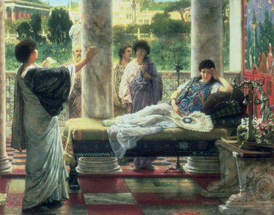 Catullus يقرأ قصائده في بيت Lesbia ، 1870 بواسطة لورنس ألما تاديما